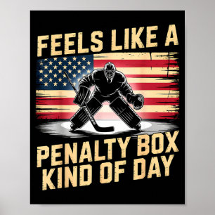 ペナルティボックスのような日 Funny Hockey  ポスター