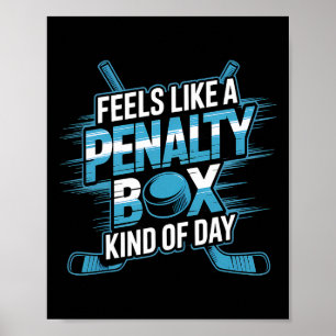 ペナルティボックスのような日 Funny Hockey  ポスター