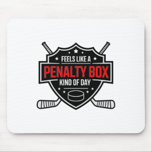 ペナルティボックスのような日 Funny Hockey マウスパッド