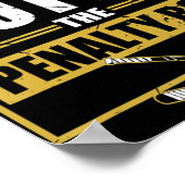 ペナルティーボックスのアイスホッケーをストレートで出す ポスター (角)