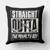 ペナルティーボックスホッケーをストレートで出す クッション (裏面)