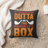 ペナルティーボックスホッケーをストレートで出す クッション (ブランケット)