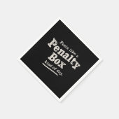 ペナルテ感じィボックス・デイ・ホッケー・プレイヤーのように スタンダードカクテルナプキン (角)