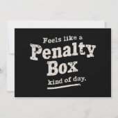 ペナルテ感じィボックス・デイ・ホッケー・プレイヤーのように 招待状 (正面)