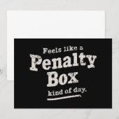 ペナルテ感じィボックス・デイ・ホッケー・プレイヤーのように 招待状 (正面/裏面)