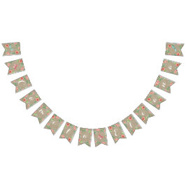 ペナントバラベビーガールネームBOHO子供部屋ルーム バンティングフラッグ