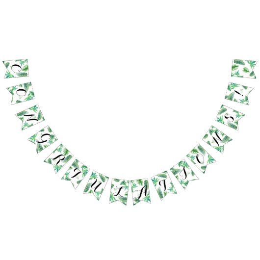 ペナント結婚おめでとう葉の卒業 バンティングフラッグ (全)