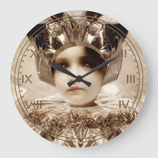 ペナンブラサイボーグ時計 ラージ壁時計 (正面)