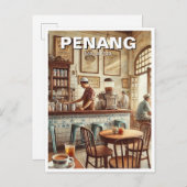 ペナンマレーシアショップハウスコピティアムトラベル ポストカード (正面/裏面)