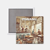 ペナンマレーシアショップハウスコピティアムトラベル マグネット (正面/裏面)