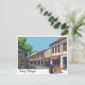 ペナンマレーシアジョージタウンマンガ ポストカード (スタンド正面)