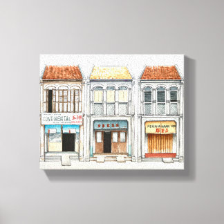 ペナン伝統ハウス キャンバスプリント