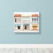 ペナン伝統ハウス キャンバスプリント (インサイチュ (ウッドフロア))