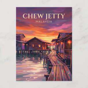 ペナン州クランジェティ (Chew Jetty) マレーシア ポストカード