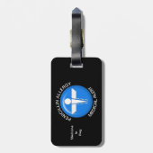 ペニシリンアレルギー医療警告荷物タグ ラゲッジタグ (裏面縦)