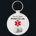 ペニシリンアレルギー キーホルダー<br><div class="desc">ペニシリンアレルギーキーチェーン</div>