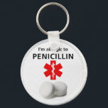 ペニシリンアレルギー キーホルダー<br><div class="desc">ペニシリンアレルギーキーチェーン</div>