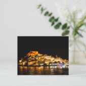 ペニスコラの城の夜間照明 ポストカード (スタンド正面)