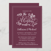 ペニス結婚ニクル書道 招待状 (正面/裏面)