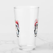 ペニパーソナライズされたギンおもしろいズファミリークリスマス タンブラーグラス (左)