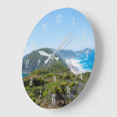 ペニンシュラ海デュネス自然パノラマオーストラリア ラージ壁時計 (傾斜)