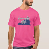 ペニントンギャップバージニアVAの地図 Tシャツ (正面)