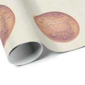 ペニーのイギリスの1つの硬貨 ラッピングペーパー (ロールコーナー)