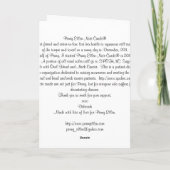 ペニーのエレンのメッセージカード カード (裏面)