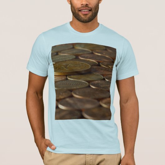 ペニーのペニーの硬貨のお金 Tシャツ (正面)
