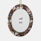 ペニーの山 – 1セントのペニーのスプレッド背景 セラミックオーナメント (右)