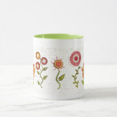 ペニーの花のマグ マグカップ (中央)