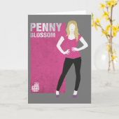 ペニーの花 カード (黄色い花)