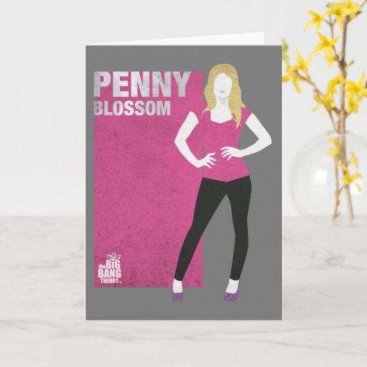 ペニーの花 カード (黄色い花)