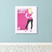 ペニーの花 キャンバスプリント (インサイチュ (ウッドフロア))