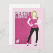 ペニーの花 ノートカード (正面/裏面)