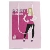 ペニーの花 ミディアムペーパーバッグ (裏面)