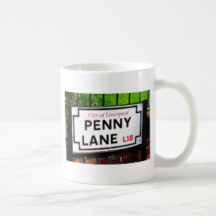 ペニーの車線のリヴァプールイギリスの印 コーヒーマグカップ