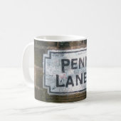 ペニーの車線の道路標識 コーヒーマグカップ (正面左)