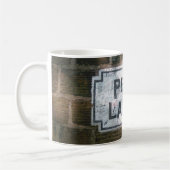 ペニーの車線の道路標識 コーヒーマグカップ (左)