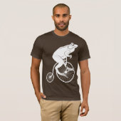 ペニーのFarthingに乗っているカエル Tシャツ (正面フル)