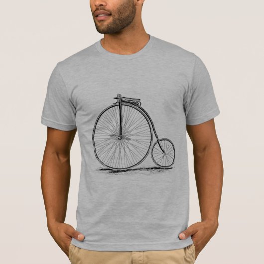 ペニーのFarthingのヴィンテージの高車輪の自転車 Tシャツ (正面)