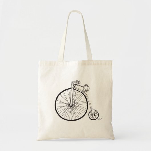 ペニーのFarthingの自転車のプリントのトートバック トートバッグ (正面)