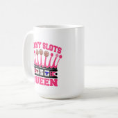 ペニーは女王に細長い穴をつけます コーヒーマグカップ (正面左)