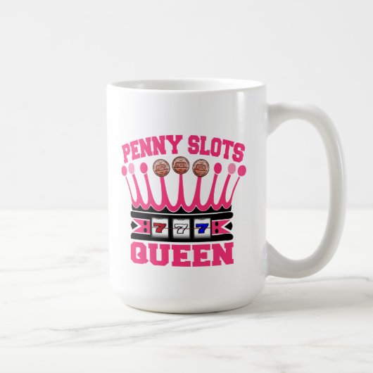 ペニーは女王に細長い穴をつけます コーヒーマグカップ (右)