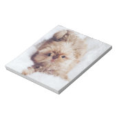 ペニーオレンジの肝臓シーズー(犬)Tzu子犬のノートパッド紙 ノートパッド (回転)