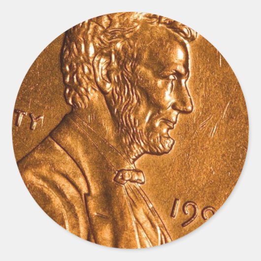 ペニーセント銅リンカーン ラウンドシール (正面)