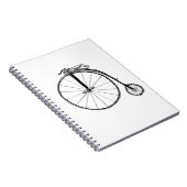 ペニーファーシングヴィンテージ自転車イラストレーション ノートブック (右側)