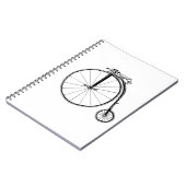 ペニーファーシングヴィンテージ自転車イラストレーション ノートブック (左側)
