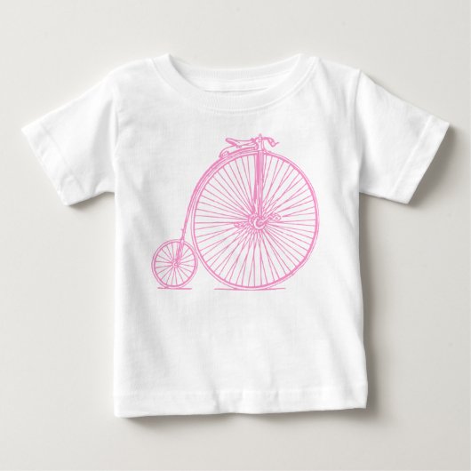 ペニーファーシング – ピンク ベビーTシャツ (正面)