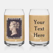 ペニーブラック切手 ガラス缶 (正面)